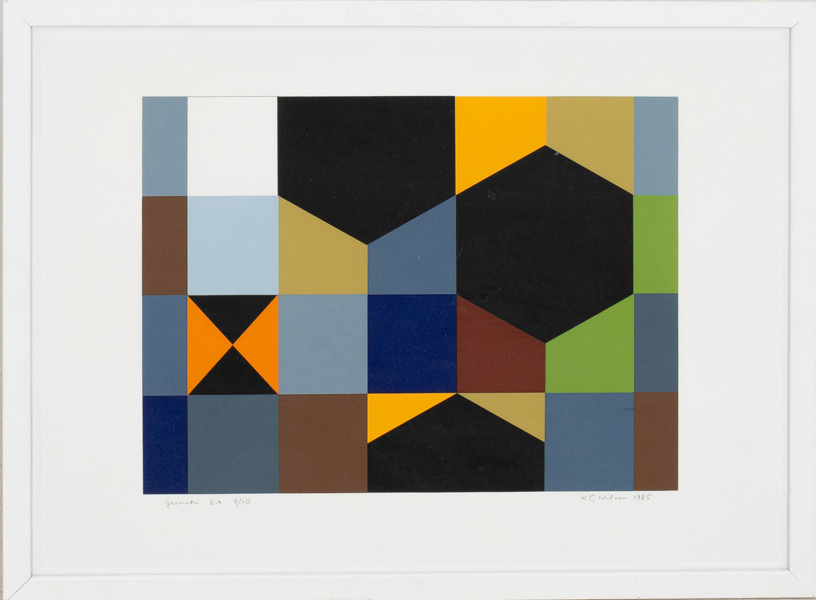 KG NILSSON (född 1942), färglitografi, signerad och daterad 1985