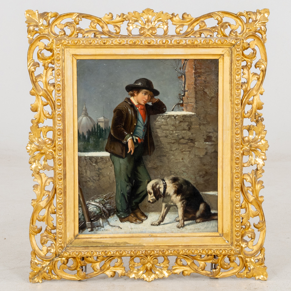 OKÄND KONSTNÄR, olja på duk, sannolikt 1900-talets första hälft, osignerad