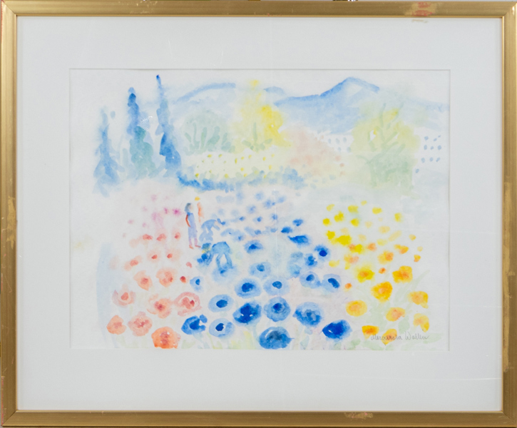 MARGARETA WALLIN (1912-1990), akvarell, signerad