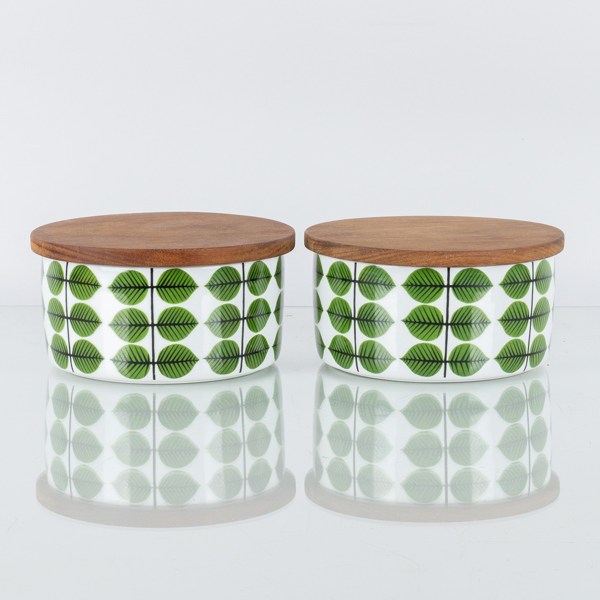  STIG LINDBERG, skålar med lock, porslin, "Berså", Gustavsberg