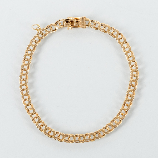 ARMBAND, 18k guld, vikt ca 8 g 