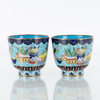 KOPPAR, 1 par, cloisonné, Japan, 1800-/1900-tal
