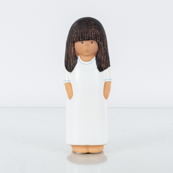 LISA LARSON, figur, stengods, "Lina" ur serien Barn & Barnbarn, Gustavsberg
