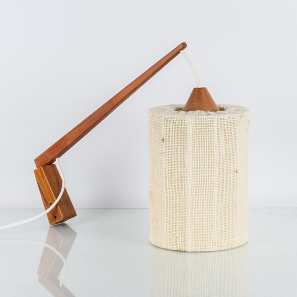 VÄGGLAMPA, teak, 1900-talets mitt