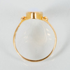 RING, 18k guld, med opal, Stockholm, vikt ca 2,7 g