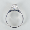 ENSTENSRING, 18k vitguld, briljantslipad diamant ca 0.47 ct , svenska stämplar 1977, vikt ca 4,3 g