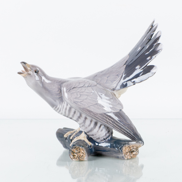 DAHL JENSEN, figurin, porslin, "Gök", nr 1770, Bing o Gröndahl.