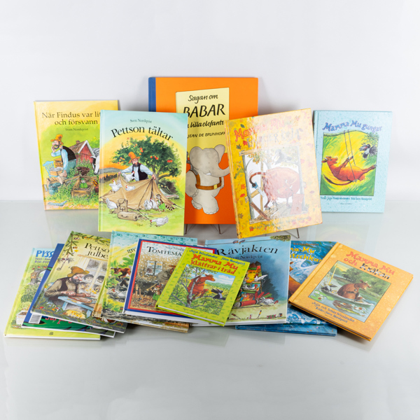 BARNBÖCKER, Sven Nordqvist, "Mamma Mu" och "Pettson & Findus", 1900-/2000-tal