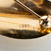 BROSCH, 14k guld, 1900-talets mitt, vikt ca 7,2 g