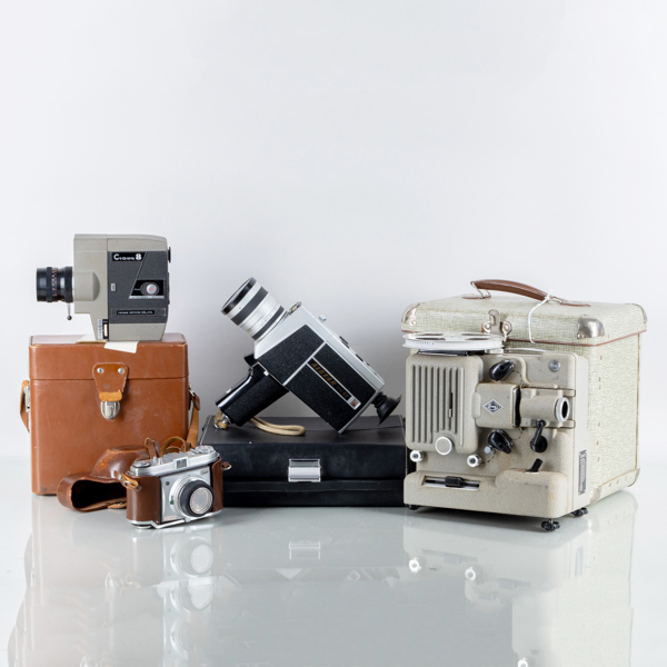 FILMKAMEROR, 3 st , SAMT KAMERA, Crown 8, Alstar, Kodak samt Eumig