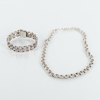 COLLIER OCH ARMBAND, silver, 1900-talets andra hälft