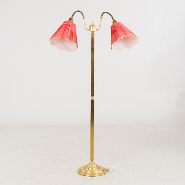 GOLVLAMPA, mässing, 1900-talets mitt