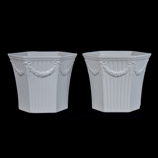 YTTERFODER, 1 par, porslin, "Empire", Gustavsberg