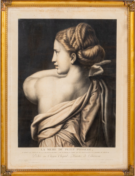 KOPPARSTICK, kolorerat, Paris, 1800-tal