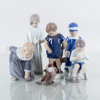 BING & GRÖNDAHL, 6 st figuriner, porslin, Danmark