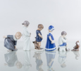 BING & GRÖNDAHL, 6 st figuriner, porslin, Danmark