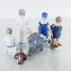 BING & GRÖNDAHL, 6 st figuriner, porslin, Danmark
