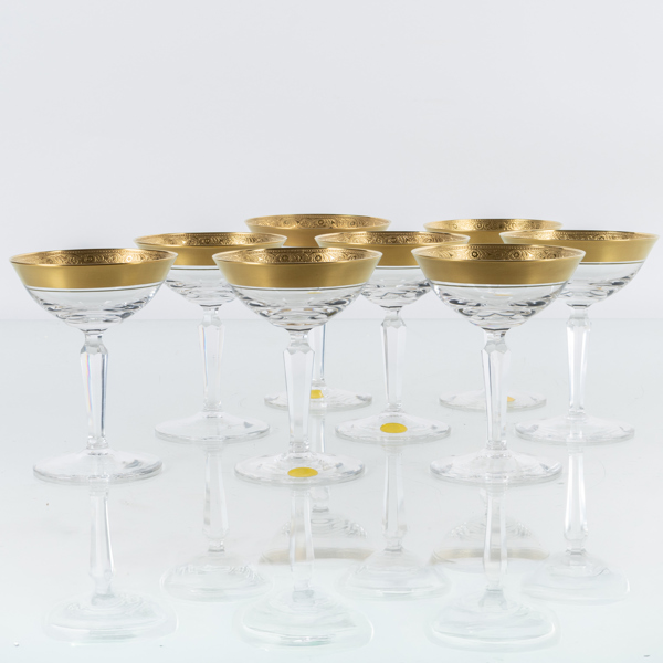 STARKVINSGLAS, 8 st, Theresienthal, Tyskland. 1900-tal