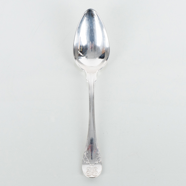 CARL OLOF HOLM, matsked, silver, Norrköping 1841, vikt ca 60 g