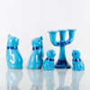 KANDELABER OCH FIGURER, 5 del, porslin, Rosa Ljung, 1970-tal