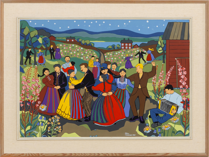 STINA SUNESSON (1925-1998), färglitografi, signerad och daterad 1960