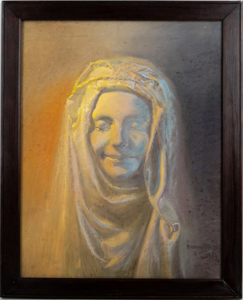 HANNAH RYGGEN (Norge, 1894-1970), pastell, signerad och daterad Hannah Jönsson Vt 1919