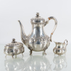 KAFFESERVIS, 3 del, silver, tot vikt ca 1 250 g