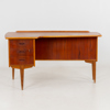GÖRAN STRAND, skrivbord, teak, Lelångs Möbelfabrik, Bengtsfors, 1950-/60-tal