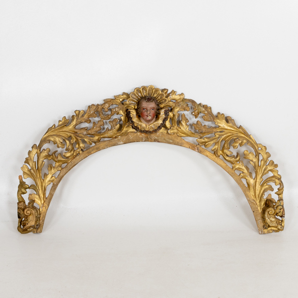 DEKORELEMENT, skuret och bronserat trä, 1700-tal