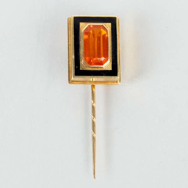 BROSCHNÅL, 18k guld, svenska stämplar Sig P, Stockholm 1955, vikt ca 5,8 g