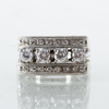 RING, 18k vitguld, med briljantslipade diamanter tot ca 0.60 ct