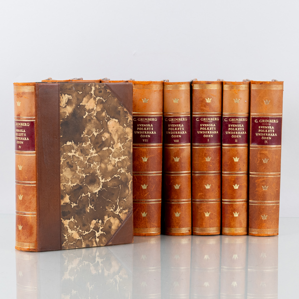 CARL GRIMBERG, 9 vol, "Svenska folkets underbara öden", 1922-1924