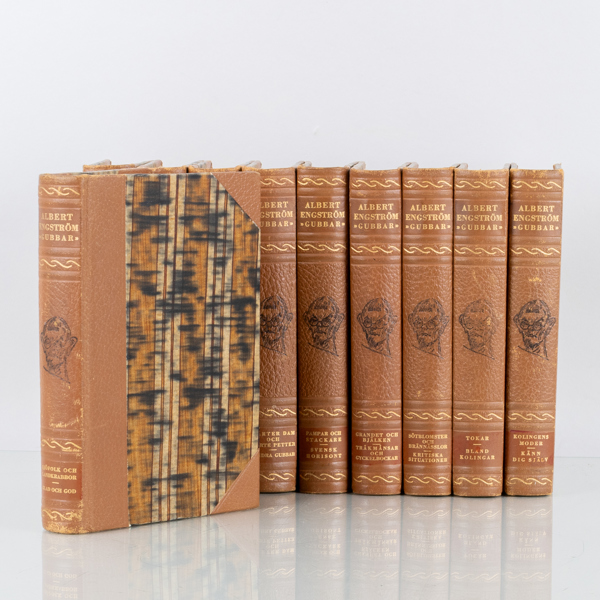 ALBERT ENGSTRÖM, 10 vol, "Gubbar", Albert Bonniers Förlag, 1944
