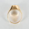 RING, 18k guld, med fasettslipad akvamarin, tot vikt ca 6,2 g 