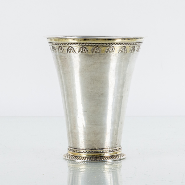 HENRIK NOURIN (verksam 1730-1774), bägare, silver, Norrköping 1739