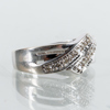 RING, 18k vitguld, med diamanter, tot vikt ca 4,3 g 