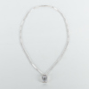 WIWEN NILSSON (1897-1974), collier, sterlingsilver, med bergkristall, Lund 1947