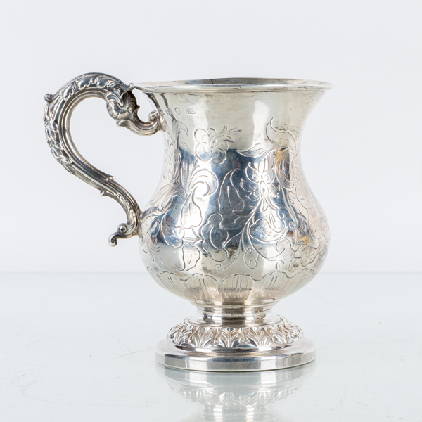 MUGG, silver, Hawksworth, Eyre & Co, Sheffield 1892, England, vikt ca 171 g