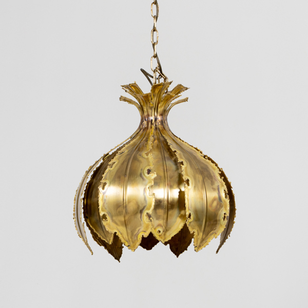 SVEND AAGE HOLM SØRENSEN, taklampa, mässing, modell 6395, Danmark, 1960-tal