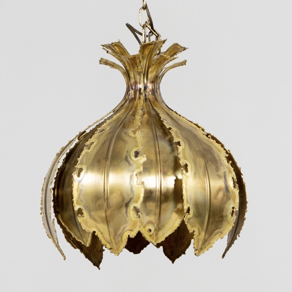 SVEND AAGE HOLM SØRENSEN, taklampa, mässing, modell 6395, Danmark, 1960-tal