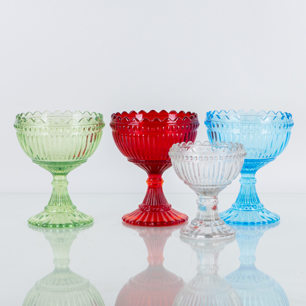 ARMI RATIA, skålar på fot, 4 st, "Mariskooli", Marimekko / Iittala, Finland