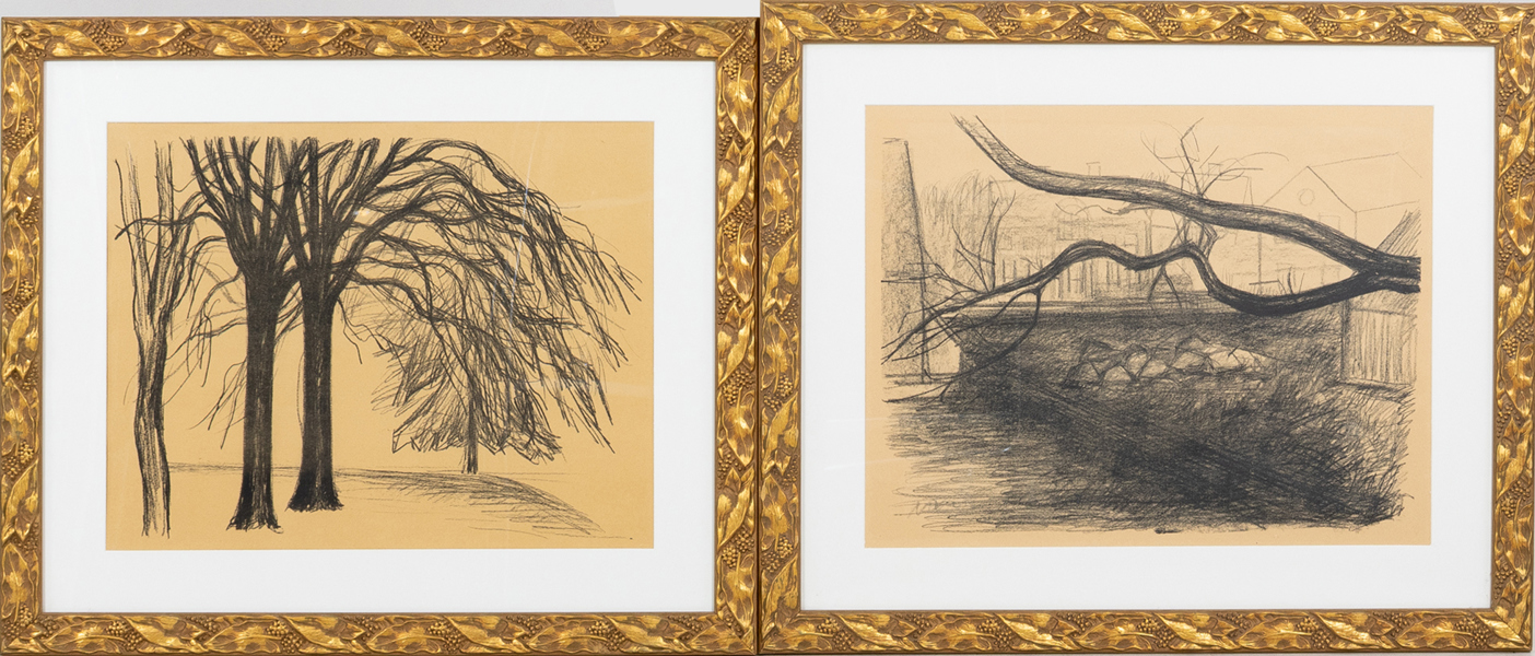 TOR BJURSTRÖM, efter, 1 par, litografier, osignerade