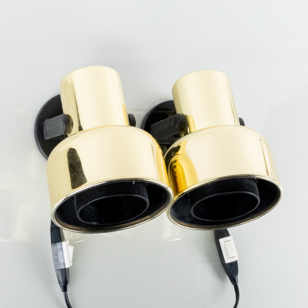 VÄGGLAMPOR, 1 par, Fagerhult Belysning, sannolikt 1970-tal