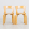 ALVAR AALTO, 1 par barnstolar, modell N65, 1900-talets andra hälft 