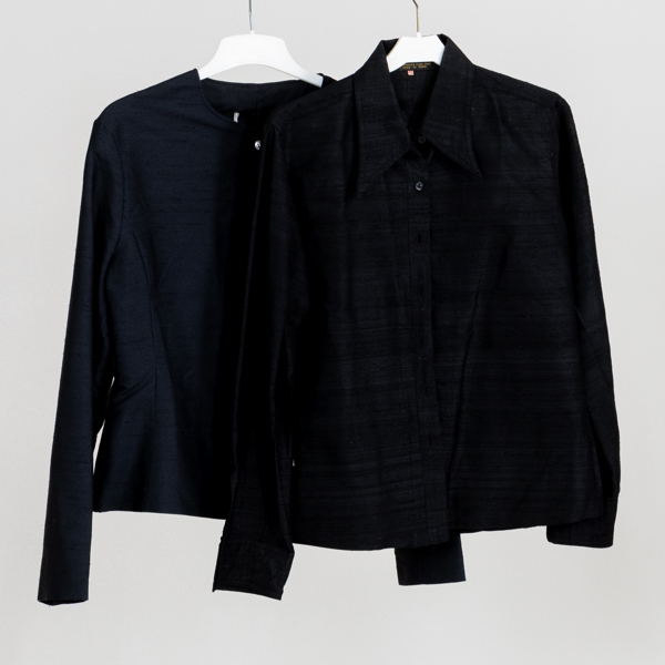 BLUSAR, 2 st, siden, 1960-/70-tal