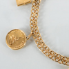 ARMBAND, 18k guld, Stockholm 1947, med berlocker, tot vikt ca 15,3 g