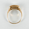 RING, 18k guld, svenska stämplar 1956, med blå stenar, tot vikt ca 3,2 g 