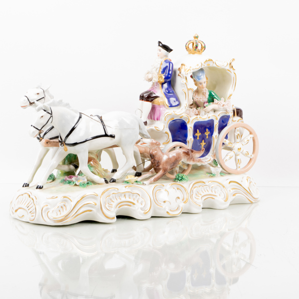 FIGURGRUPP, porslin, Dresden, Tyskland, 1900-tal