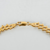 COLLIER OCH ARMBAND, 18k guld, fantasilänk, tot vikt ca 29,5 g