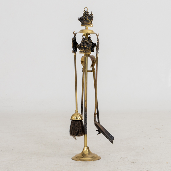 BRASSTÄLL, 5 del, mässing, 1900-tal